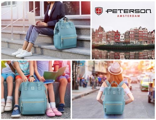 plecak materiałowy ptn alfa-6003 blue na Arena.pl