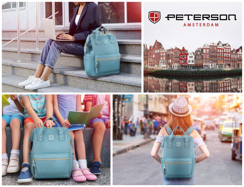 plecak materiałowy ptn alfa-6003 blue zdjęcie 14