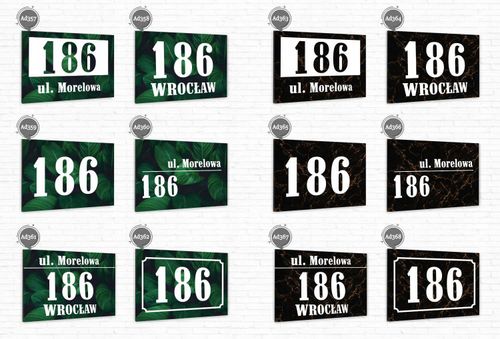 DUŻA Tabliczka ADRESOWA ALUMINIOWA 30x20 numer dom na Arena.pl