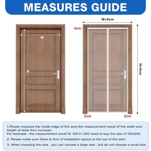 Moskitiera Magnetyczna na Drzwi Balkonowe 85x205 Biała Bez Pasków na Arena.pl