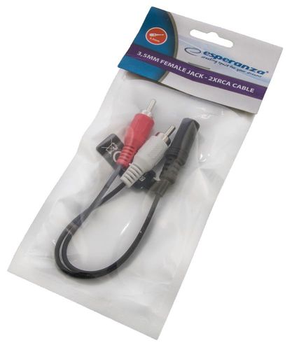 ESPERANZA EB261 KABEL MINI JACK 2xRCA 0,20M na Arena.pl