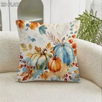Poszewka na poduszkę dekoracyjną z motywem dyni 45×45 cm / kolor 5
