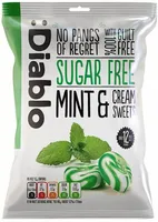 Cukierki śmietankowe o Smaku Miętowym bez Cukru Diablo, 75g