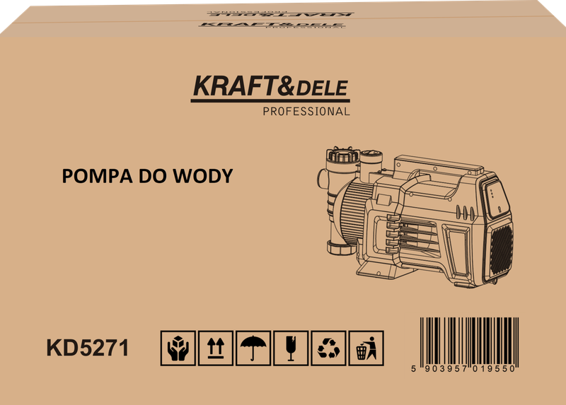 pompa do wody 1500w 4700l/h kd5271 zdjęcie 12