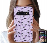 ETUI DO SAMSUNG GALAXY S10 PLUS - MODNE WZORY WIDŁY SERCA KOKARDKI KOKARDA