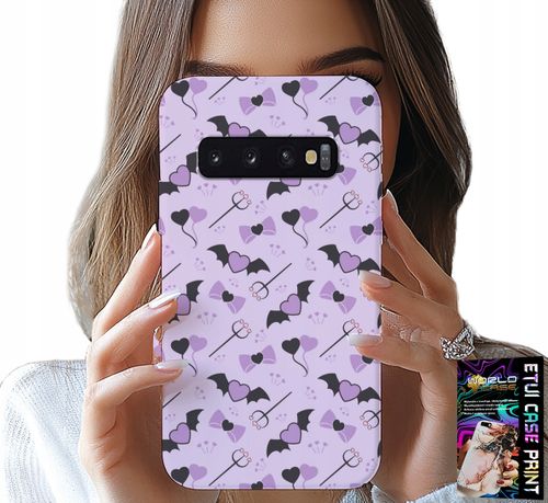 ETUI DO SAMSUNG GALAXY S10 PLUS - MODNE WZORY WIDŁY SERCA KOKARDKI KOKARDA na Arena.pl
