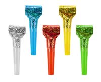 ZESTAW TRĄBEK HOLOGRAFICZNYCH URODZINOWYCH 5 SZT GODAN