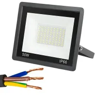 Naświetlacz halogen lampa led 50w 6000k zewnętrzny wodoodporny ip66