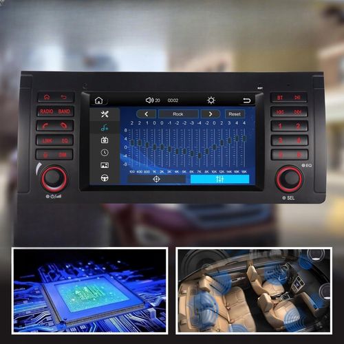 RADIO SAMOCHODOWE BLUETOOTH USB ANDROID APPLE CARPLAY 2 DIN DO BMW E39 E53 na Arena.pl