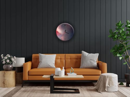 ZEGAR SZKLANY OKRĄGŁY - Kosmos na Arena.pl