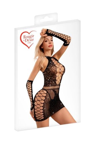 robe+mitaines strass noir t.u na Arena.pl