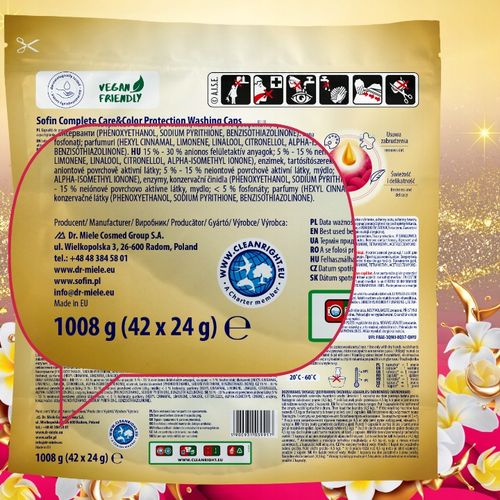 Sofin Kapsułki do Prania Kolorowych Tkanin Color Ochrona Kolorów 66 prań na Arena.pl