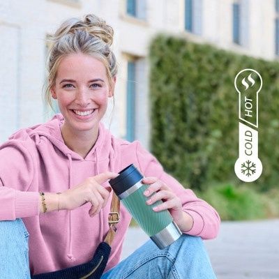 Kubek termiczny Classic Twist 0.36L różowy silikonowa osłona na Arena.pl