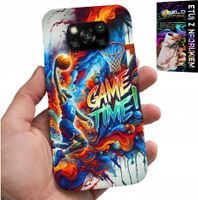 ETUI DO XIAOMI POCO X3 - KOSZYKÓWKA NBA GAME TIME, CASE + SZKŁO