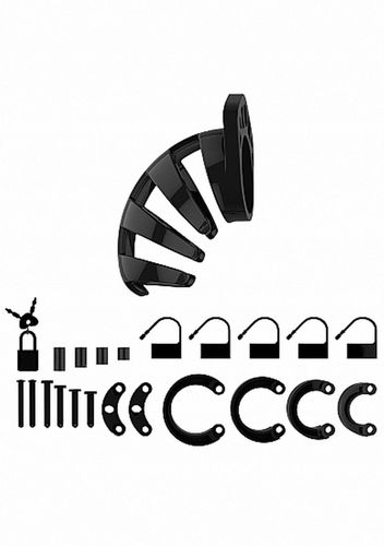 model 02 - chastity - 3.5"" - cock cage - black na Arena.pl