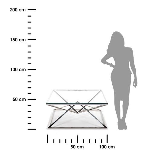 STOLIK KAWOWY DIAMANTO SILVER 100 CM na Arena.pl
