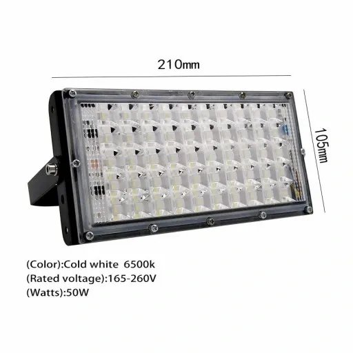 Halogen LED 230V ciepły moc 50W reflektor modułowy zdjęcie 12