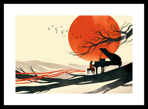 Plakat 30x20cm Pianistka na Arena.pl