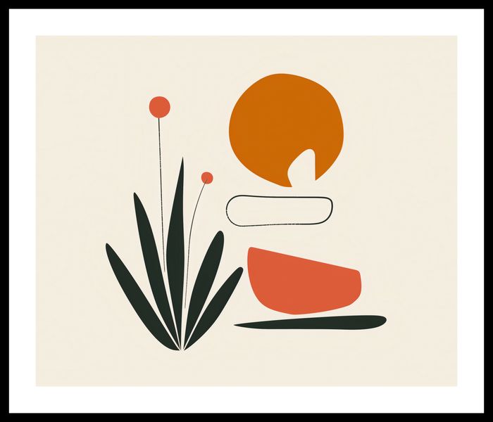 Plakat 60x50cm Abstrakcyjny Zen zdjęcie 3