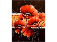 40X50CM MOC MAKÓW OBRAZ