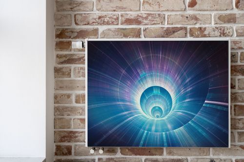 Osłona MAGNETYCZNA Grzejnika Tunel Abstrakcja Efekt 3D 120cm x 60cm na Arena.pl