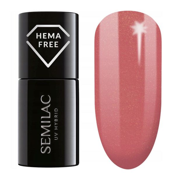 Semilac 378 Lakier hybrydowy Shimmer Stone Amber 7ml zdjęcie 1