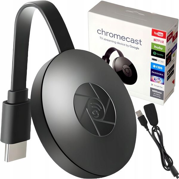 BEZPRZEWODOWY ADAPTER WIFI HDMI CHROMECAST MIRRORSCREEN 2W1 zdjęcie 1
