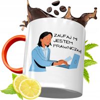 Kubek Pomarańczowy Dla Prawnika Prezent Z Nadrukiem Ze Zdjęciem