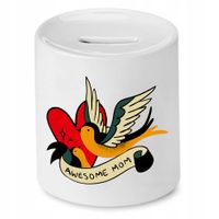 Skarbonka Dla Mamy Matki Awesome Mom Prezent Z Nadrukiem Ze Zdjęciem