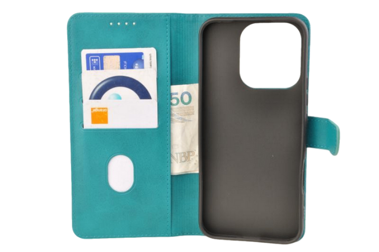 Etui portfel Wallet do Honor 400 Lite zielony zdjęcie 3