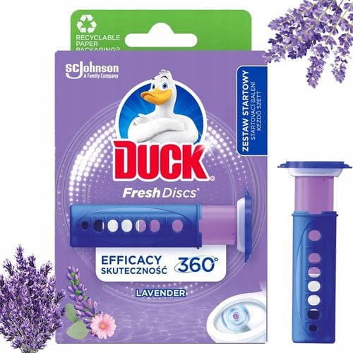Duck Fresh Discs Lavender - Żelowy Krążek Do Toalety 36ml + Aplikator na Arena.pl