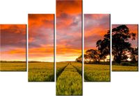 70 100CM OBRAZ 5 ELEM FAR FAR AWAY JONATHAN COMBE DRUK PŁÓTNO