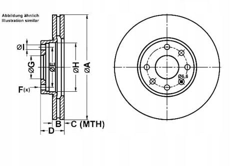 TARCZA HAM PRZOD 256X24 V POWER DISC ATE na Arena.pl