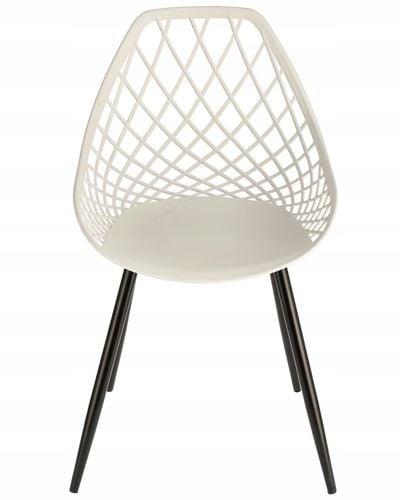 krzesło aranda białe + czarne nogi (nowy kod 15.10.2025) na Arena.pl