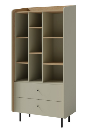 Regał Otwarty z Szufladami Młodzieżowy Eukaliptus 80 cm ALI MB - 2 Kolory na Arena.pl
