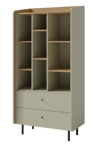 Regał Otwarty z Szufladami Młodzieżowy Eukaliptus 80 cm ALI MB - 2 Kolory zdjęcie 1