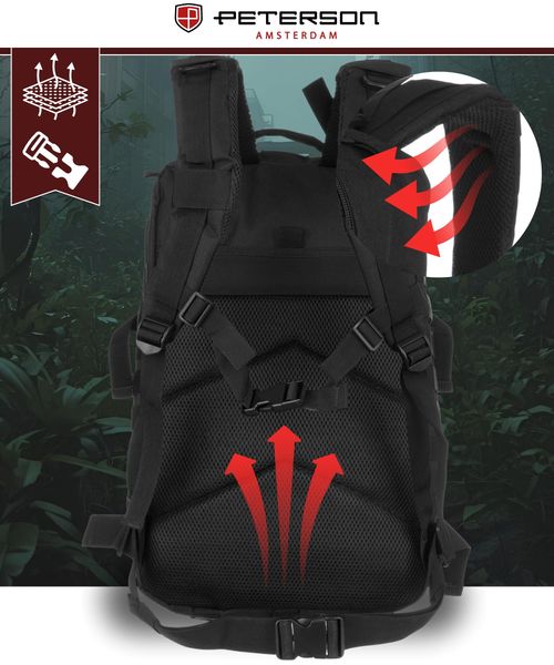 plecak ptn bl096-8090 black zdjęcie 4