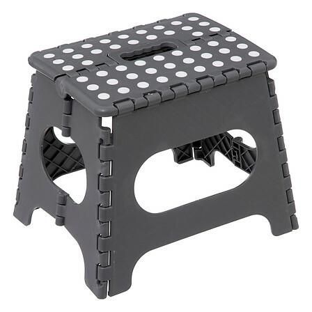 Składany stołek 27cm szary zdjęcie 1