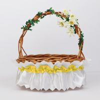 Serwetka zdobiąca koszyczek wielkanocny - żółty