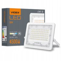 2 x Halogen Naświetlacz LED biały LAMPA 50W 4500lm 5000K IP65 VIDEX neutral