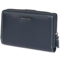 portfel skórzany damski bellugio kolorowy - granatowy