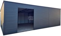 Garaż blaszany - hala magazynowa 9x6m Otwór dach GP571