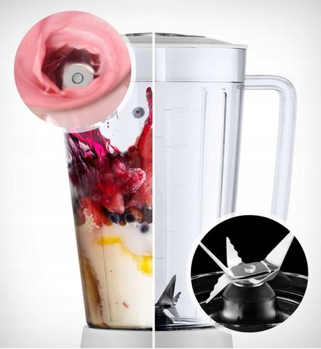 MOCNY BLENDER KIELICHOWY DO KOKTAJLI Smoothie 2 WKŁADY 2 BIDONY MIKSER na Arena.pl