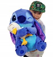 Duża Pluszowa Maskotka STICH i Kaczka Lilo 2 Pluszaki Zestaw z Kocykiem