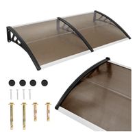 Daszek nad dzrwi wejściowe zadaszenie na balkon okno klimę brązowy 200x100