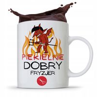 Kubek Fryzjera Fryzjerki Piekielnie Dobry Fryzjer Z Nadrukiem Ze Zdjęciem