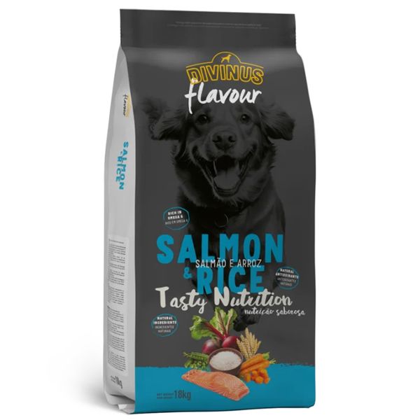 Divinus FLAVOUR łosoś z ryżem 18 kg zdjęcie 1