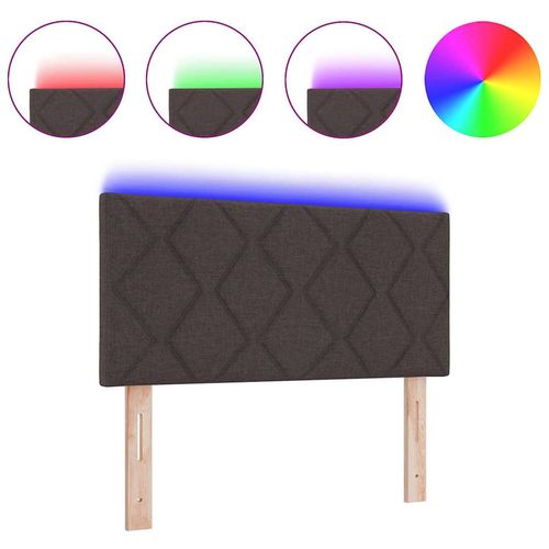 Zagłówek Ze LED Lights Z zagłówkiem Brązowy 100 cm tkanina na Arena.pl