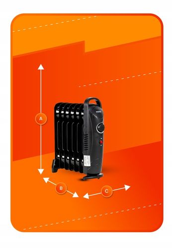 GRZEJNIK ELEKTRYCZNY 700 WATT OLEJOWY 7 ŻEBEREK TERMOSTAT ŻEBERKOWY OLEJAK na Arena.pl