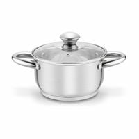 GARNEK indukcja gaz z pokrywką MAŁY STALOWY Tadar Cori 16 cm 1,8l